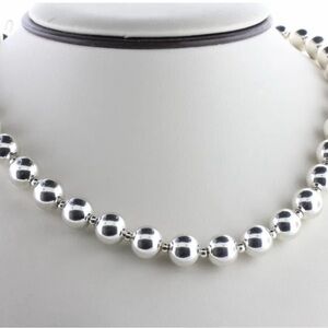 Milor Italy 950 Sterling Silver Magnetic Clasp
Bead Ball Necklace
